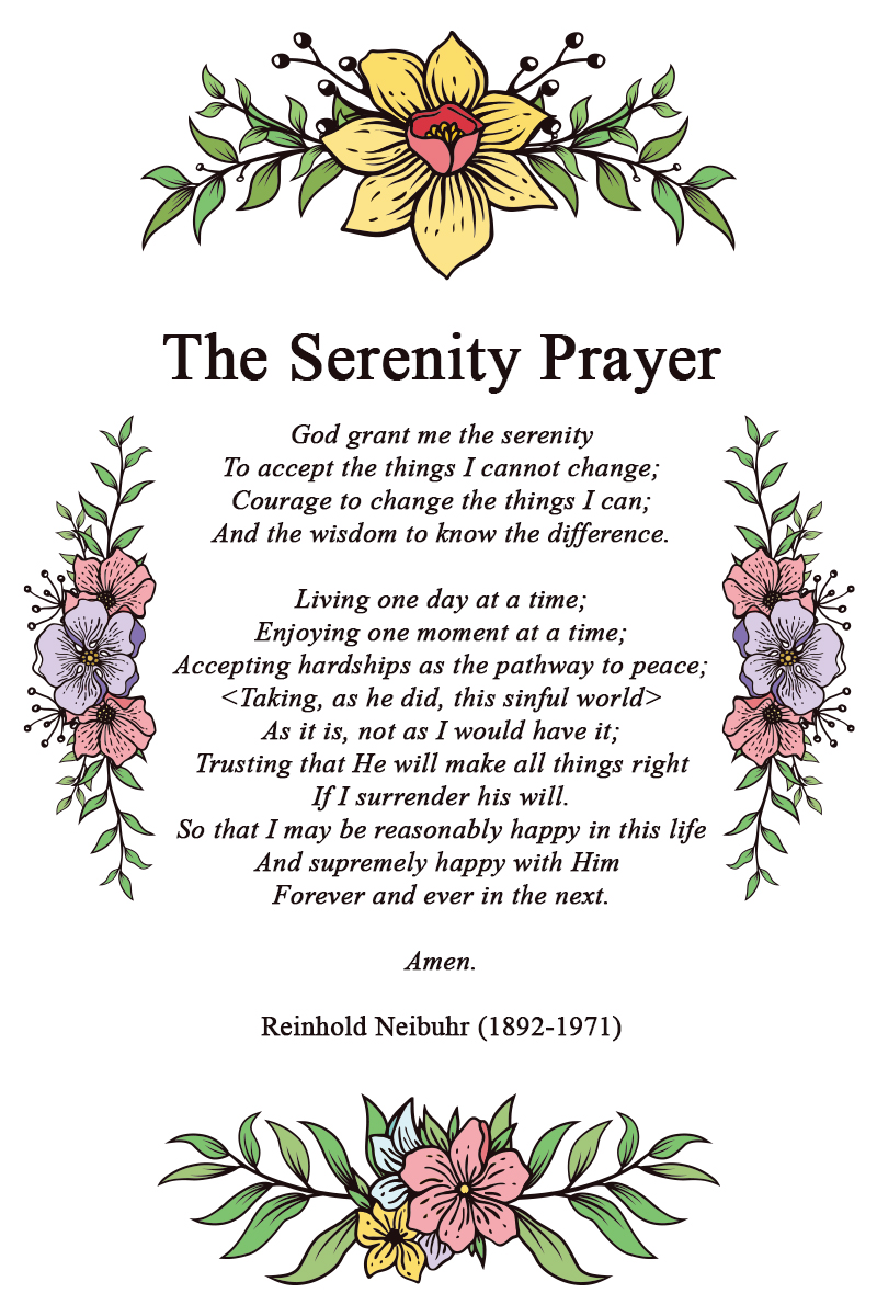 The Serenity Prayer